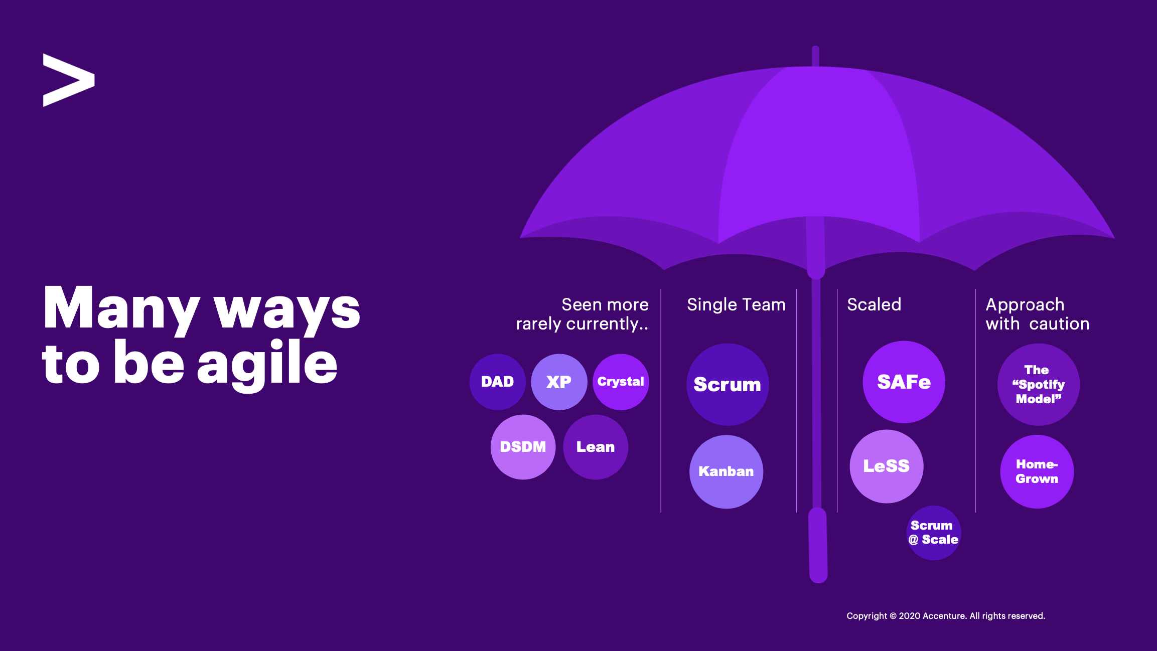 Agile mindset umbrella